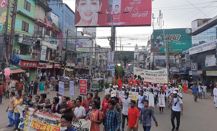 ফেনীতে ধর্ষণবিরোধী লংমার্চে হামলা, আহত ৯