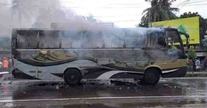 2 BRTC buses torched in Rajshahi