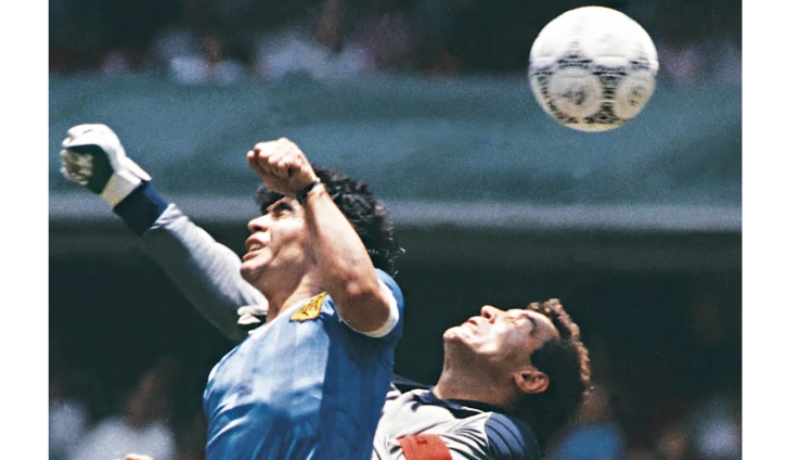 Maradona’s ‘Hand of God’ ball up for auction