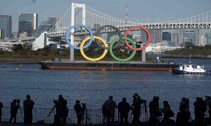 Olympic rings back in Tokyo Bay; a sign of hope in pandemic