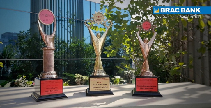 BRAC Bank wins 3 awards from ICAB for 2019 annual report