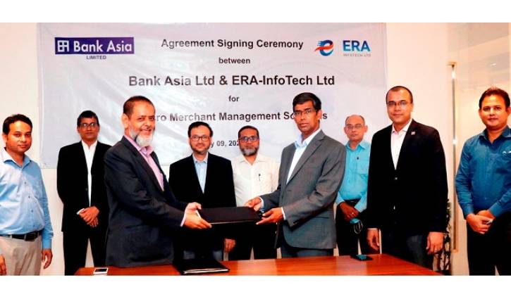 Bank Asia signs deal with ERA-InfoTech for MMM solutions