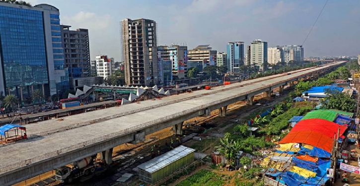 Kawla-Tejgaon elevated expressway becomes visible