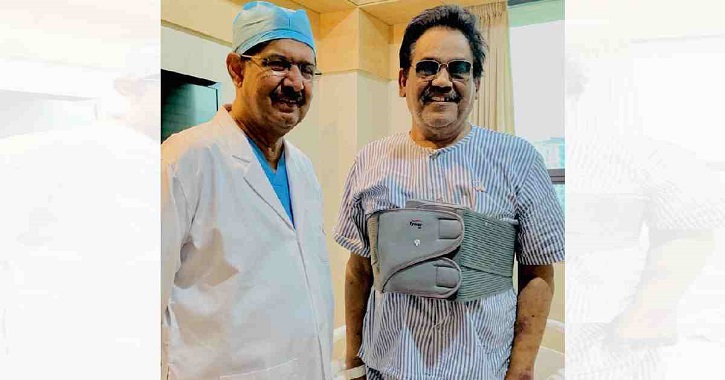 Ferdous Wahid returns home after successful bypass surgery