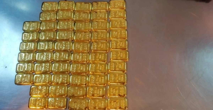 56 gold bars seized at Chattogram airport