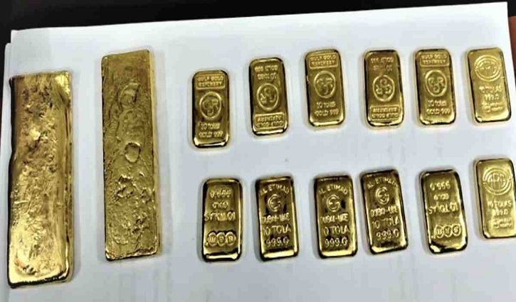 Gold bars worth Tk4.96 crore seised in Jashore