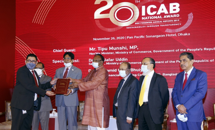 ICAB recognises Prime Bank for good corporate governance practices