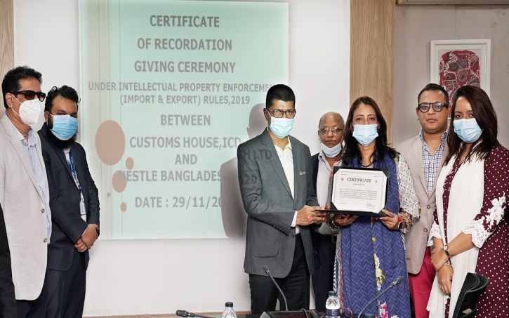 NESTLÉ Bangladesh receives first certificate of recordation