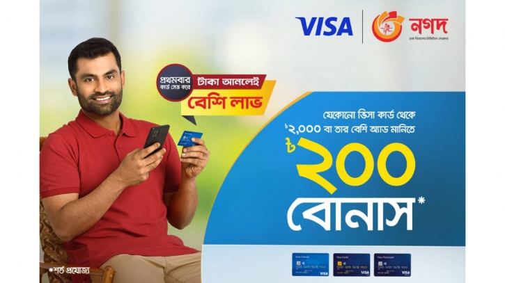 Nagad users can get Tk 200 bonus through ‘add money’ feature