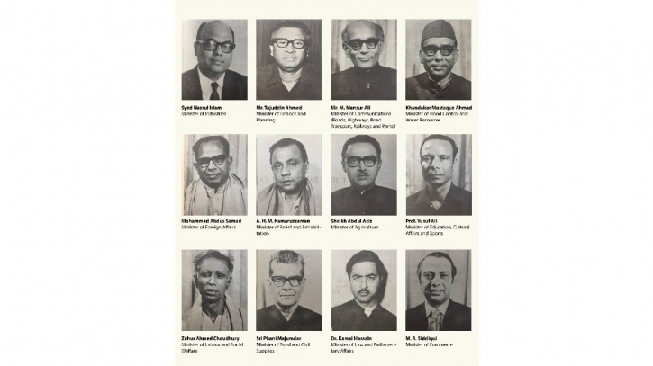 The first cabinet of Bangladesh