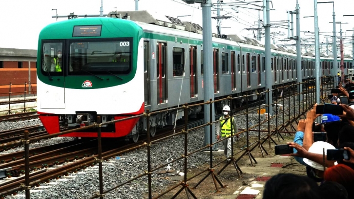 Metro rail wheels roll for first time