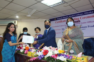 Sonali Bank gives foundation course certificates to new staffs