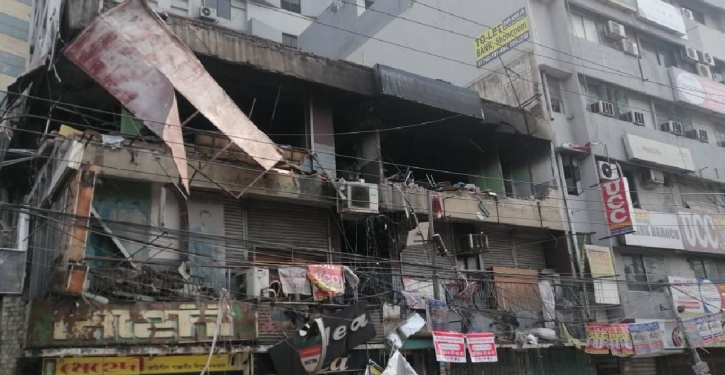 3 injured as building partially collapses in Dhaka’s Science Lab area