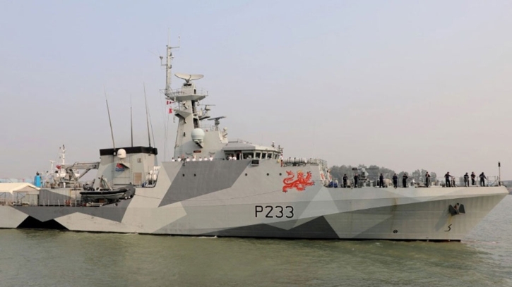 British offshore patrol vessel docks at Chattogram