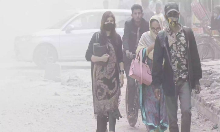 Dhaka’s air quality ‘unhealthy’ this morning