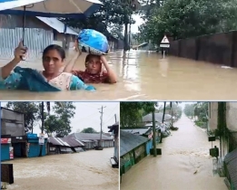  ভয়াবহ বন্যা ফেনীতে, দিশেহারা পানিবন্দি ২ লক্ষাধিক মানুষ