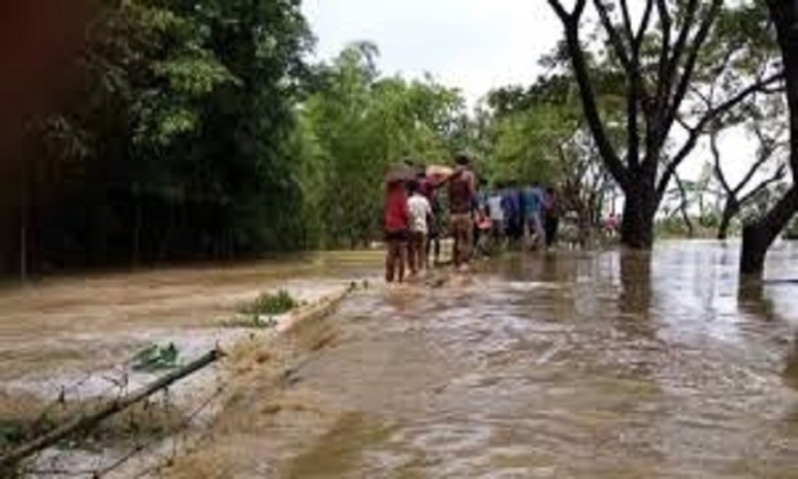 Floodwater submerges fresh areas in Sylhet region, mounting people’s suffering