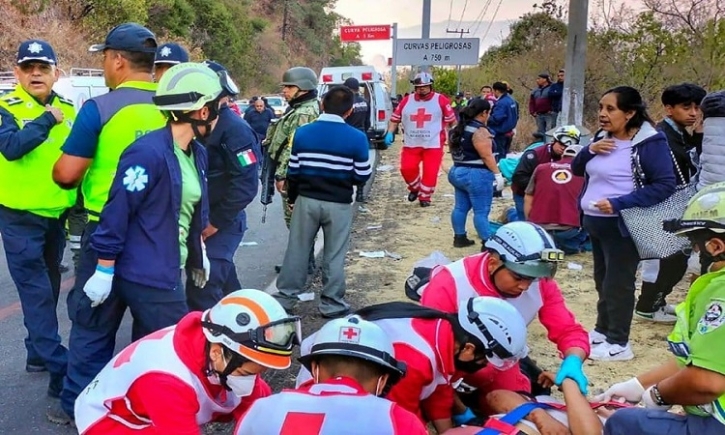 Mexico bus crash leaves 14 dead, 31 injured