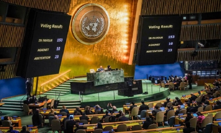 UN General Assembly overwhelmingly demands Gaza ceasefire